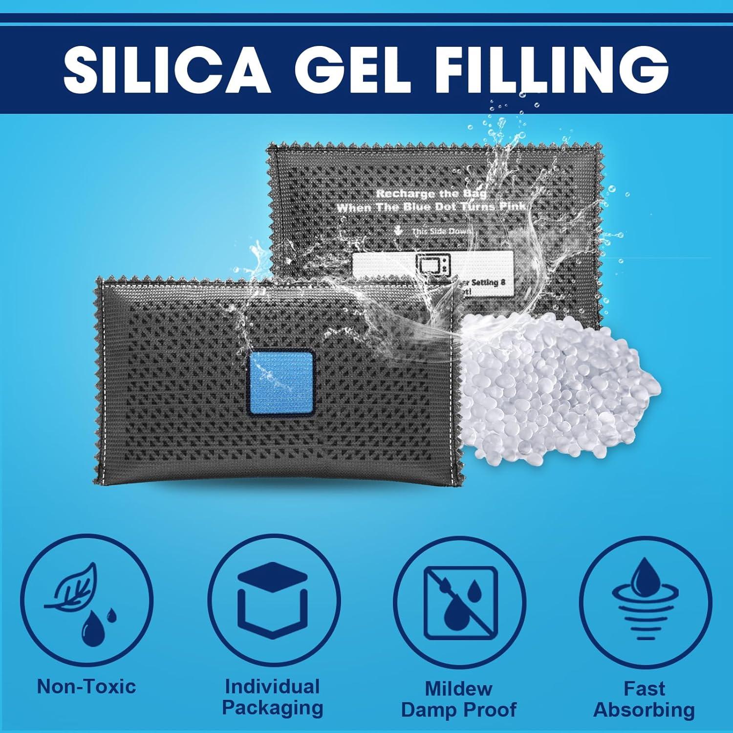 Paquete de 10 Bolsas Deshidratantes Timgle 100g Gel de Sílice