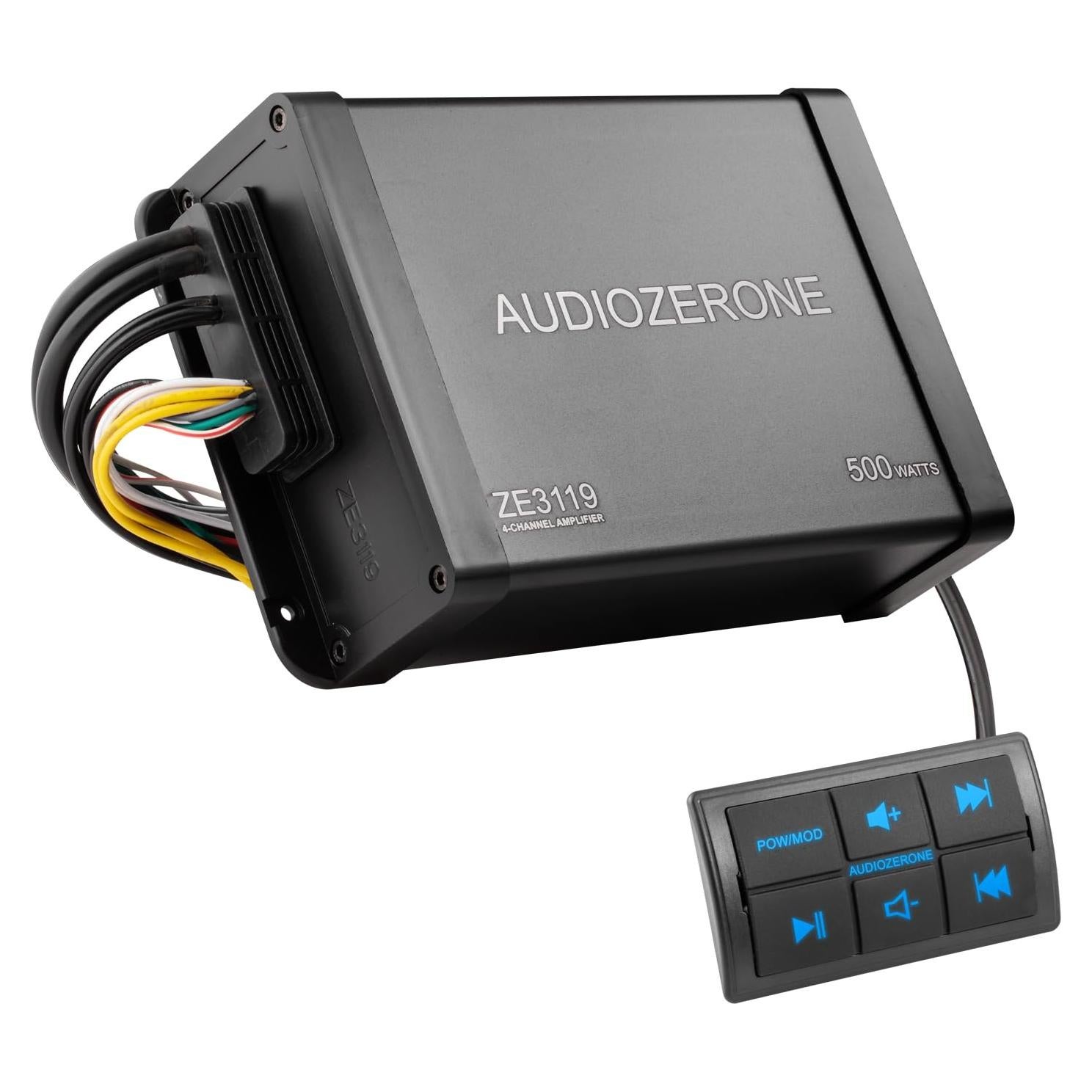 Amplificador Bluetooth Marino AUDIOZERONE 500W Impermeable