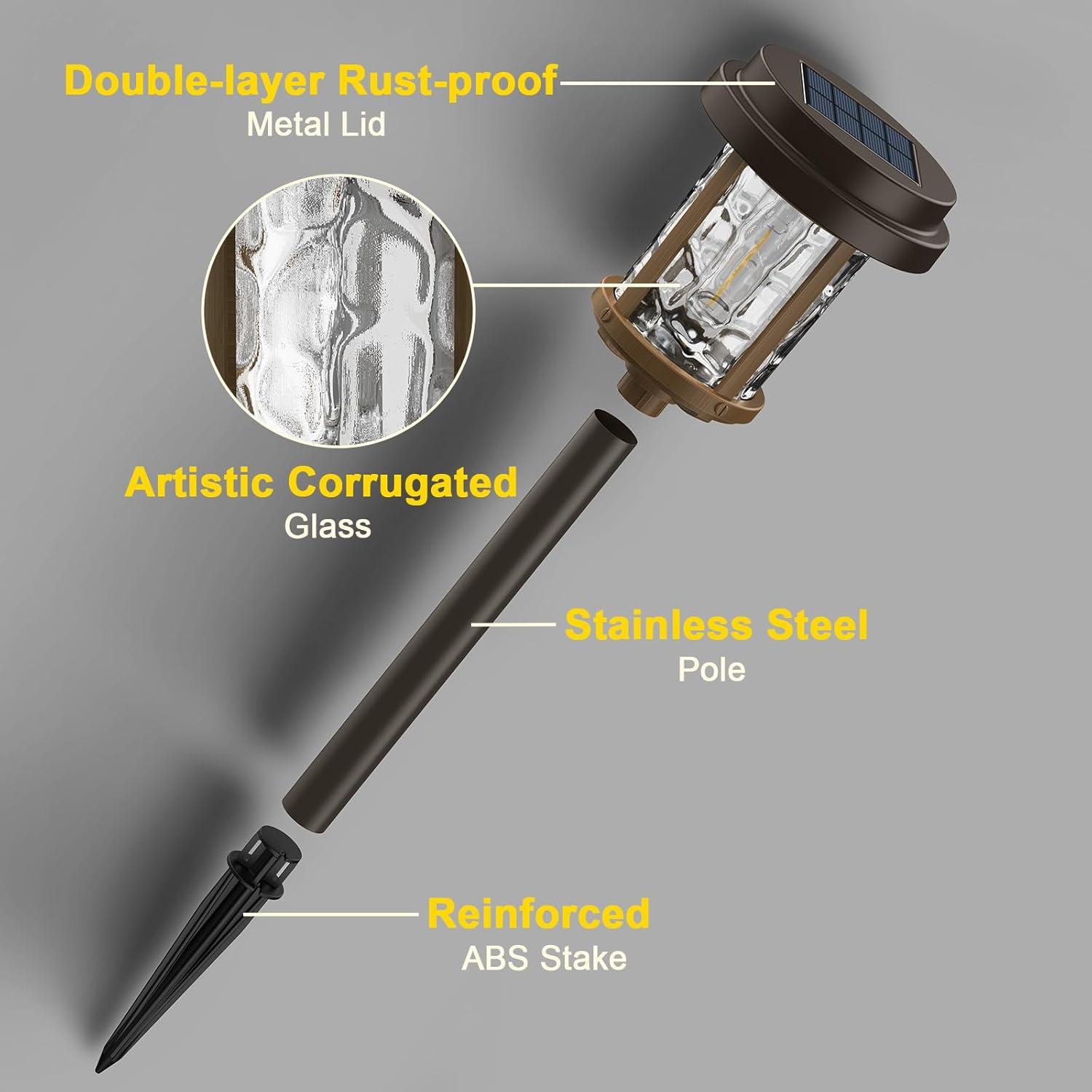 Luces de Camino Solares XMCOSY+ 20 LM IP65 Paquete de 4