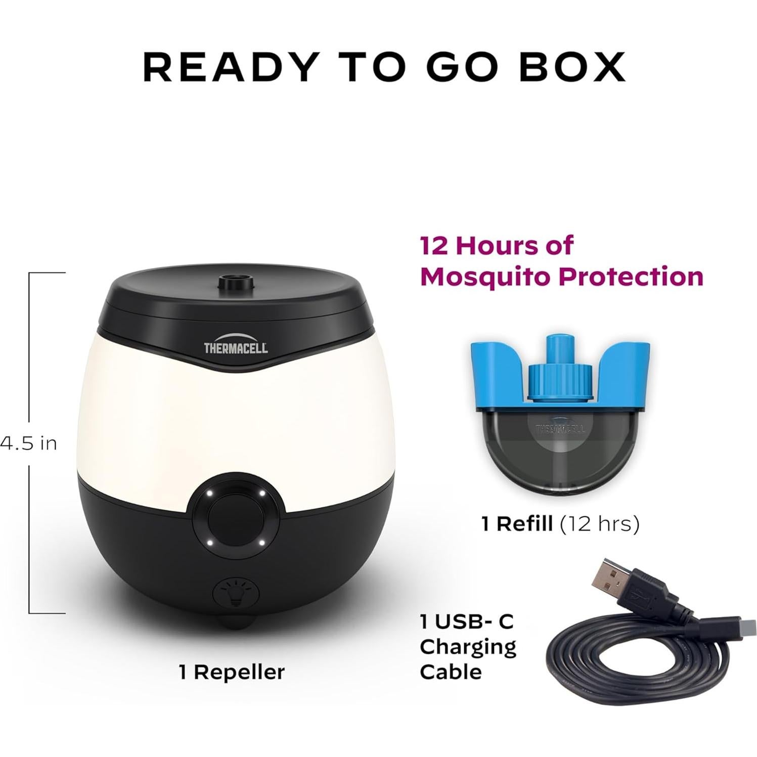 Repelente de Mosquitos Recargable Thermacell EL55 - 6.1 m