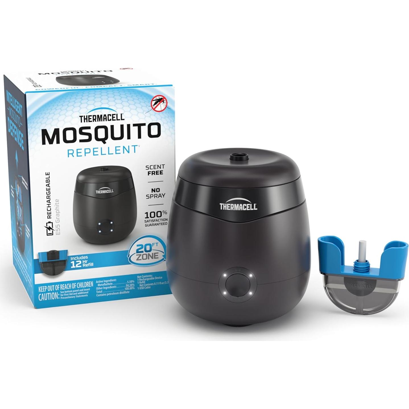 Repelente de Mosquitos Thermacell E55 Recargable 6.1 m