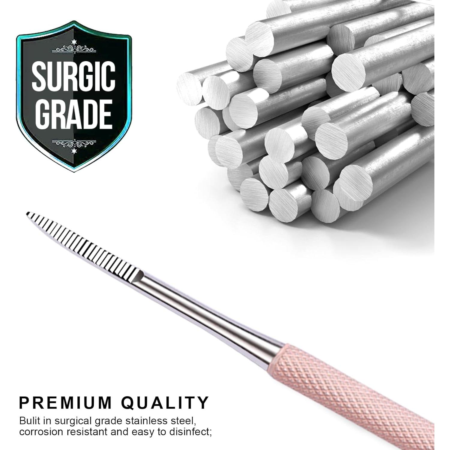 Kit de Pedicura Teenitor para Uñas Encarnadas - 3 Piezas Rosa