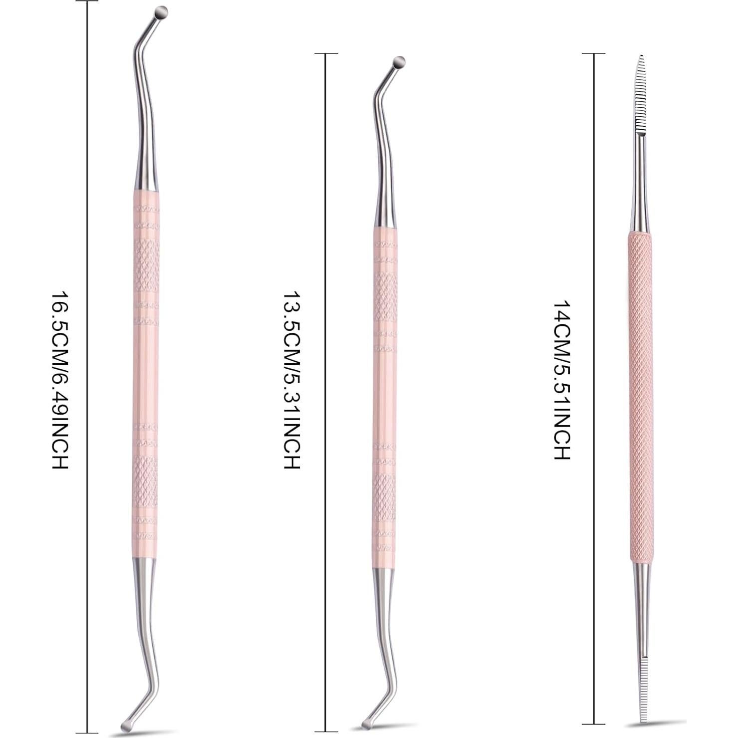 Kit de Pedicura Teenitor para Uñas Encarnadas - 3 Piezas Rosa