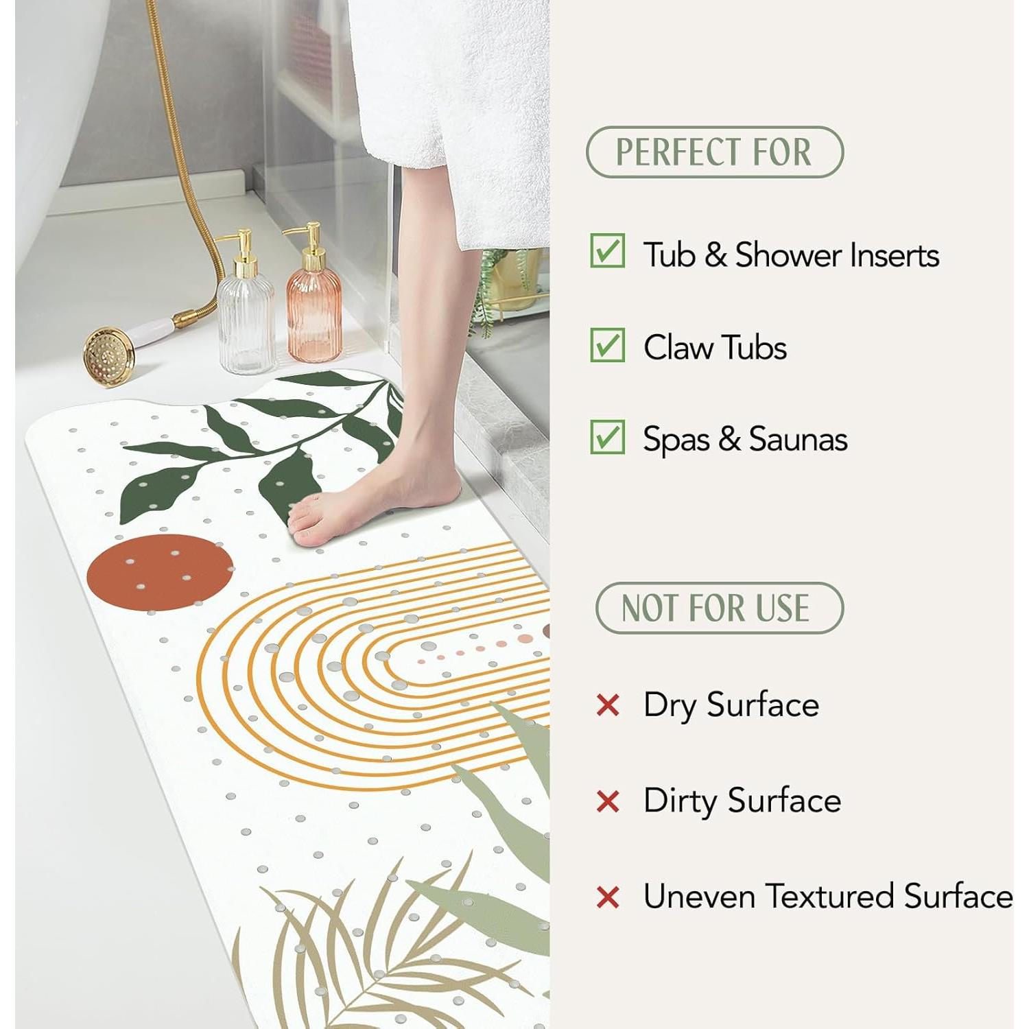 Alfombra de Baño Antideslizante SHUCHING Boho 101.6 x 40.6 cm