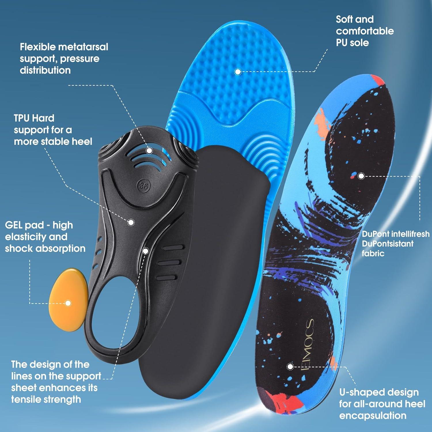 Plantillas EIMOCS para Fascitis Plantar - Soporte Arqueado Completo