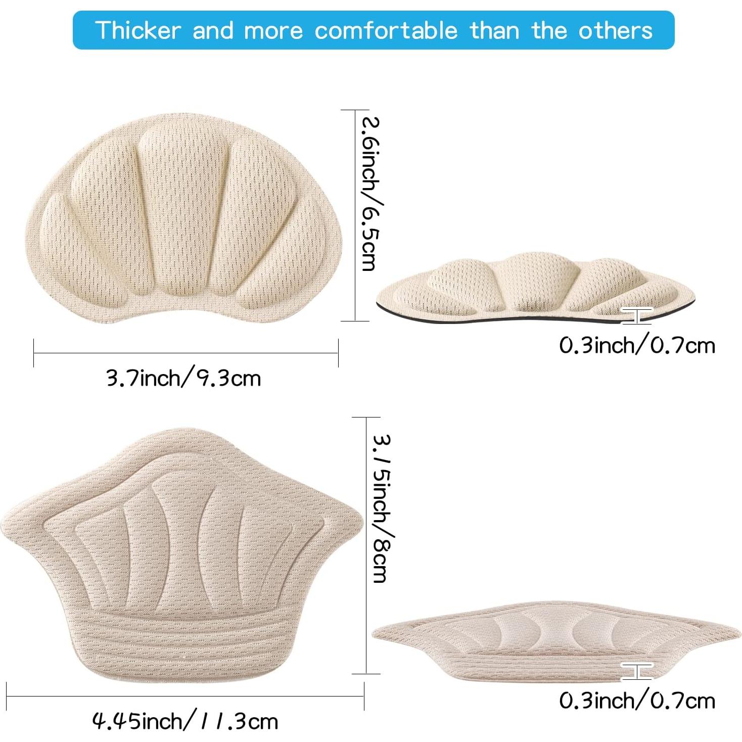 Almohadillas para Talón SUMBLIME 6 Piezas Beige Antideslizantes