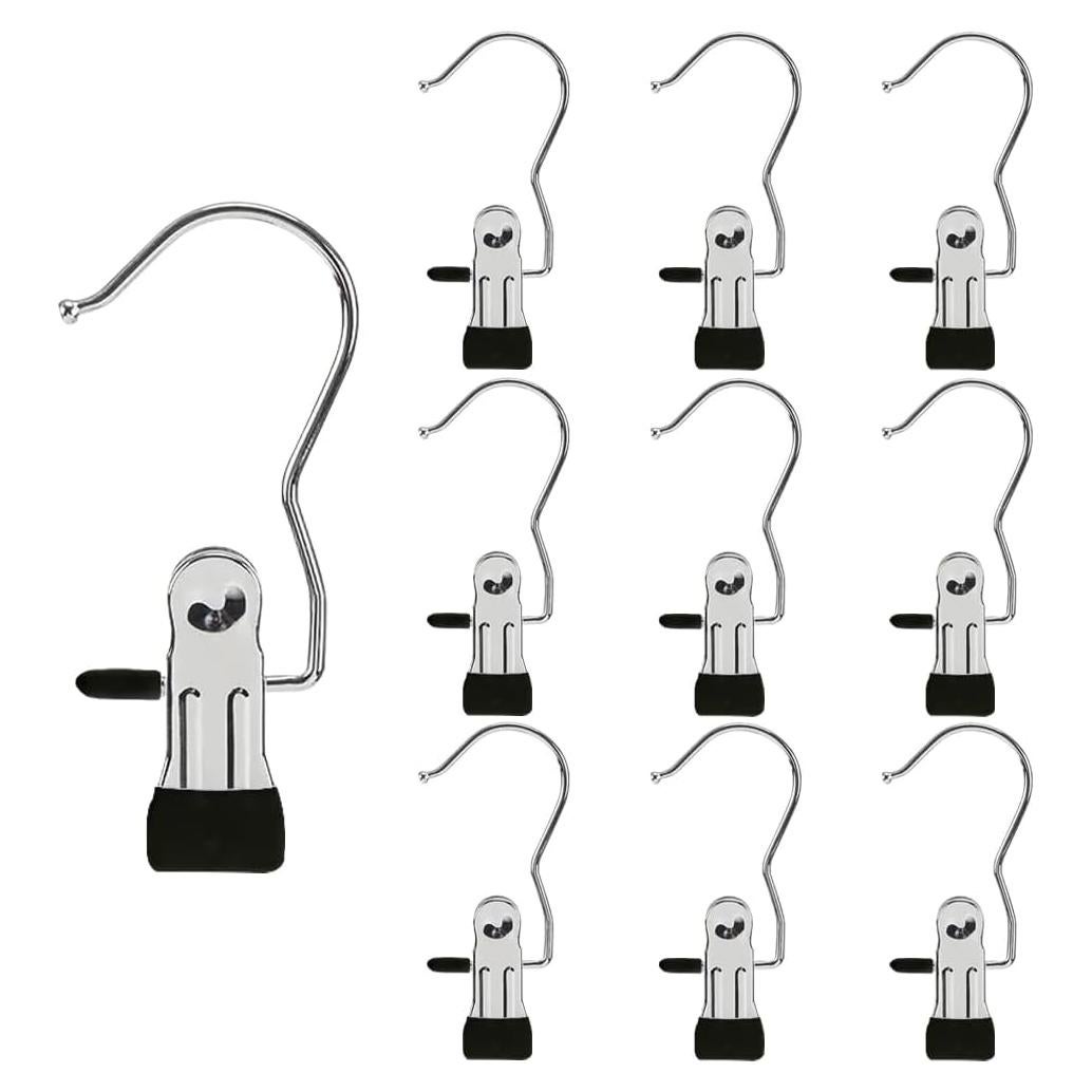Ganchos de Clips AIWIWH 10 Piezas Negro Multiusos