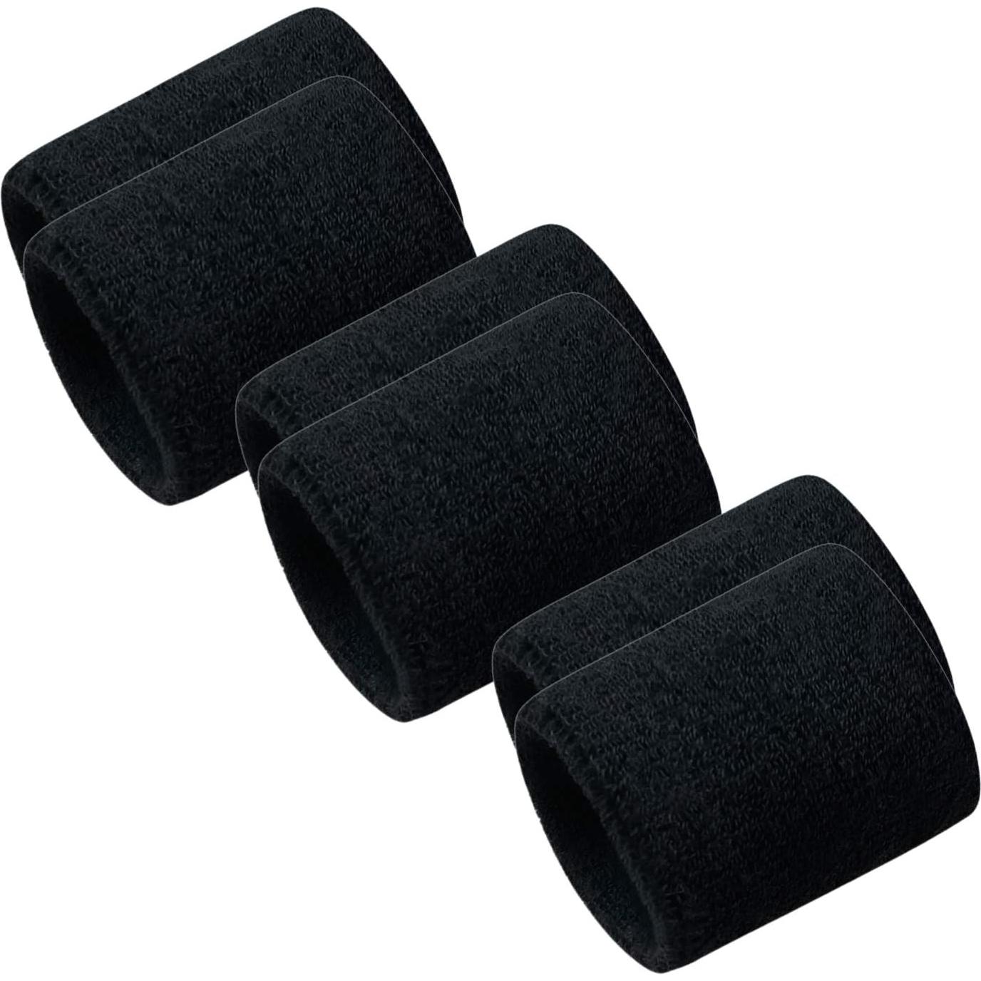 Banda de Muñeca Oureamod Negra 3 Paquete para Deportes