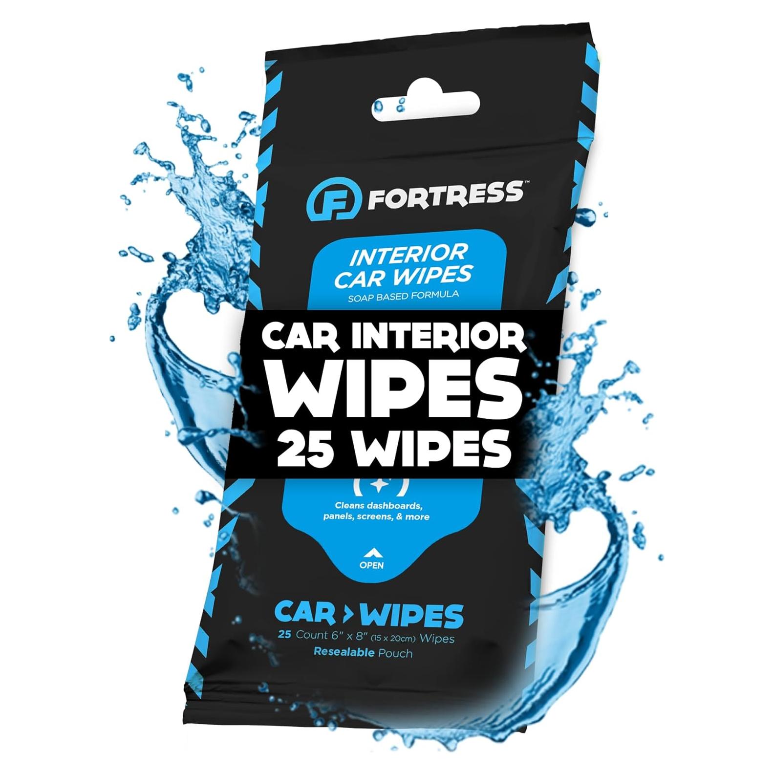 Toallitas de Limpieza para Auto Fortress 25 Unidades 15.24x20.32cm