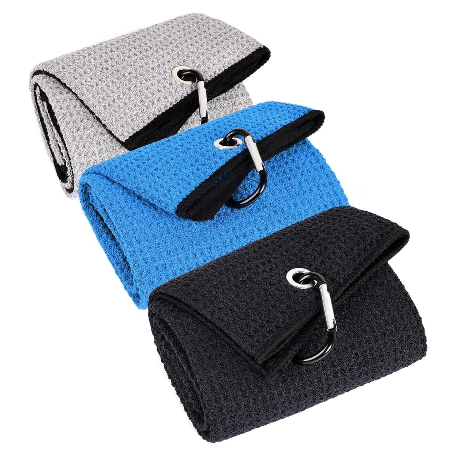 Paquete de 3 Toallas de Golf Microfibra LUSTEMBER 40x60 cm