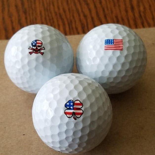 Marcadores de Pelotas de Golf Golfdotz - Colección Americana, 32 Unidades