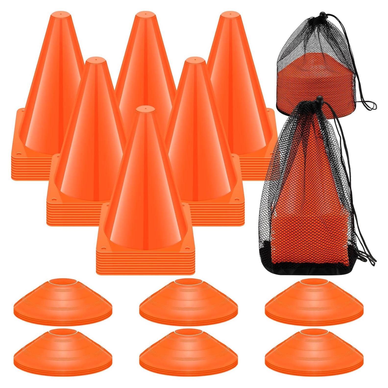 Conos de Entrenamiento Vinsot 48 Conos Naranja 17.78 cm