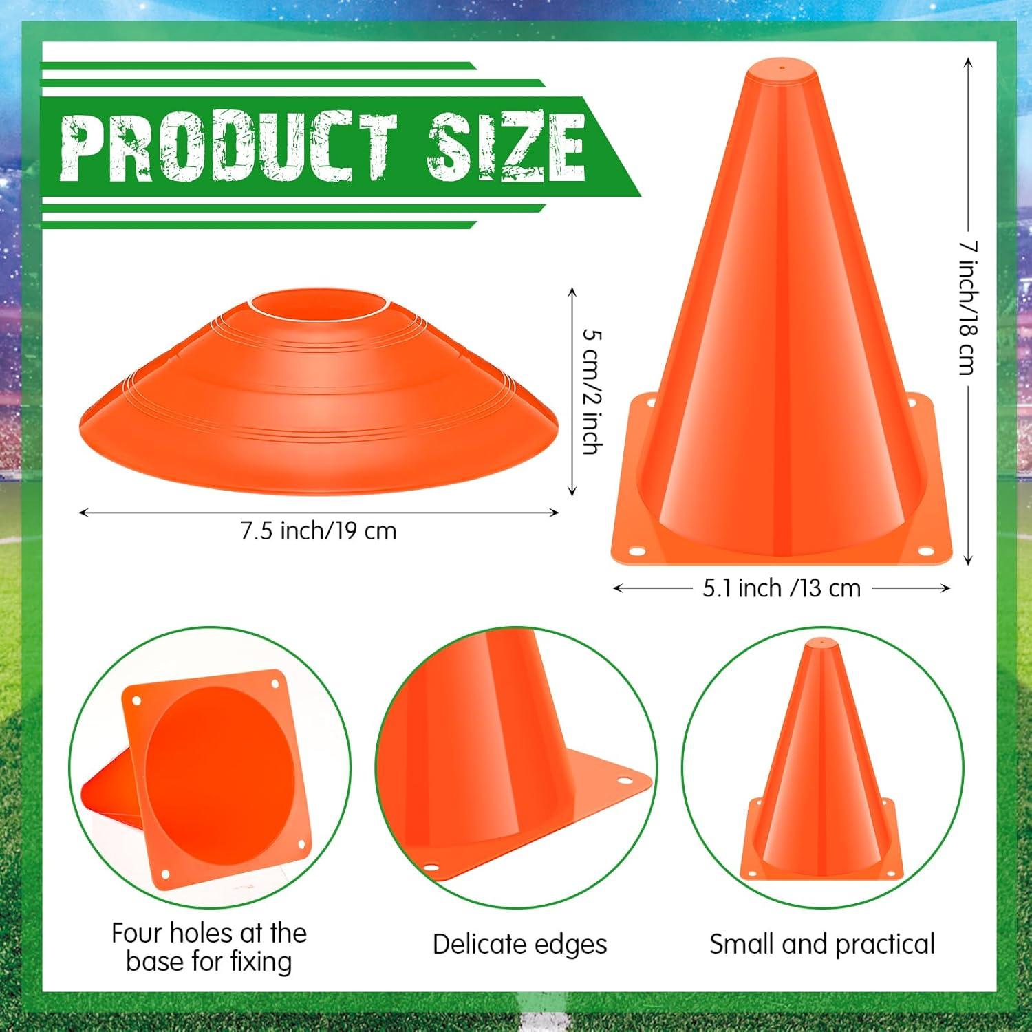Conos de Entrenamiento Vinsot 48 Conos Naranja 17.78 cm