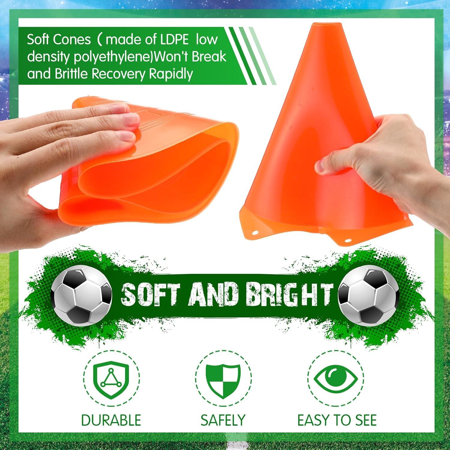 Conos de Entrenamiento Vinsot 48 Conos Naranja 17.78 cm