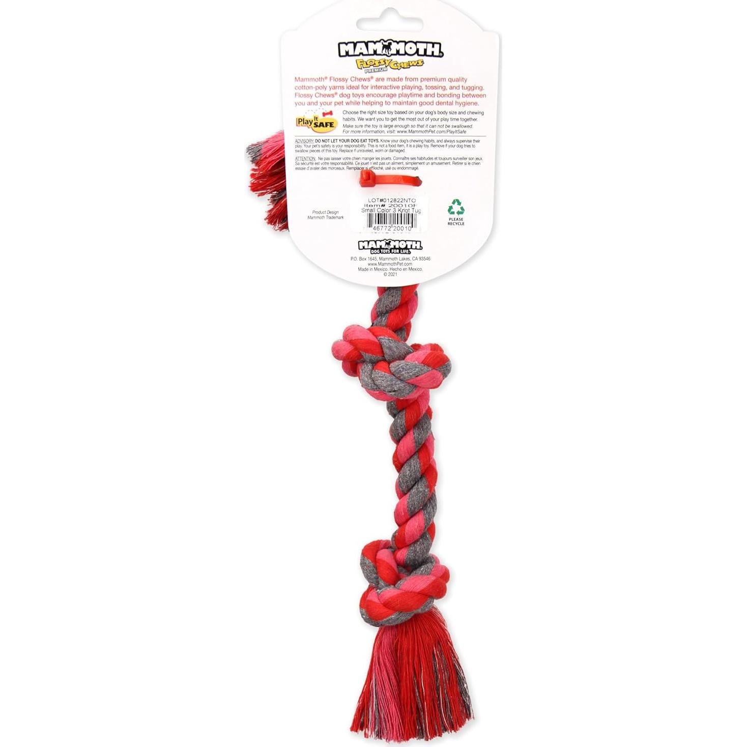 Juguete de Tirón para Perros Mammoth 38 cm Algodón Premium