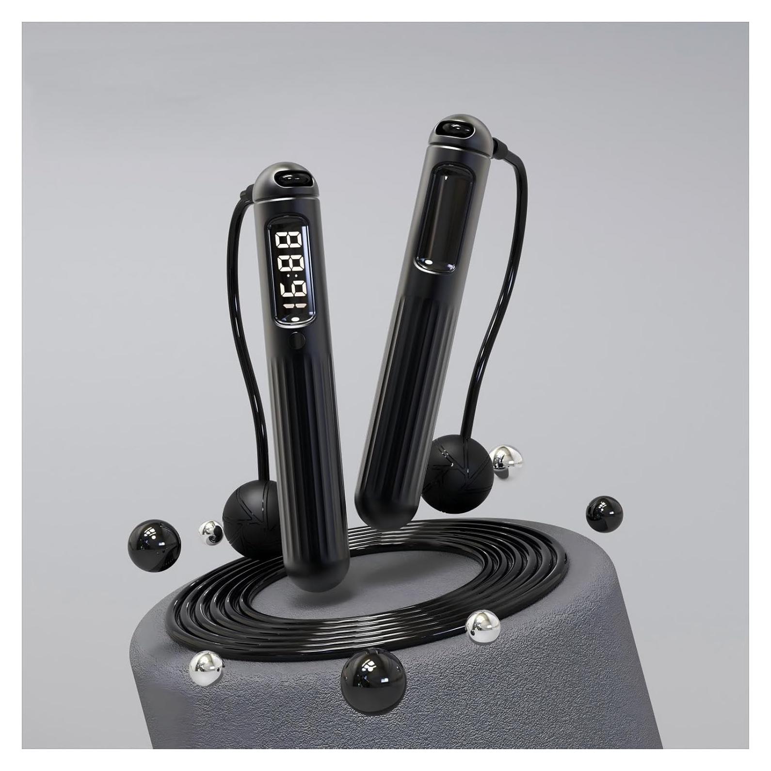 Cuerda de Saltar SDKGENU con Peso y Contador LCD 2.99m