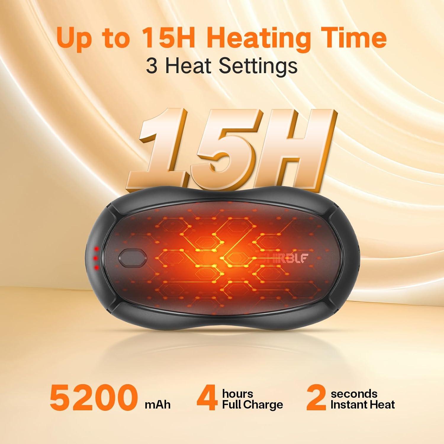 Calentadores de Manos Recargables Shirble OT105 - 2 Piezas