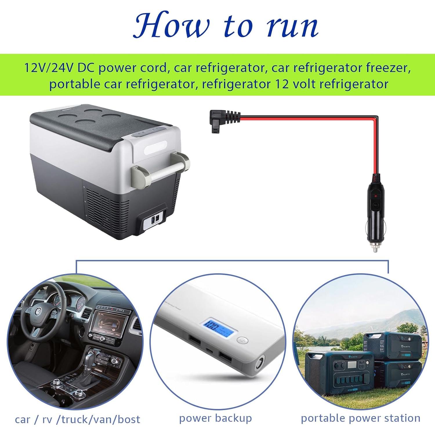 Cable de Alimentación 12V/24V para Refrigerador Basysion 3m