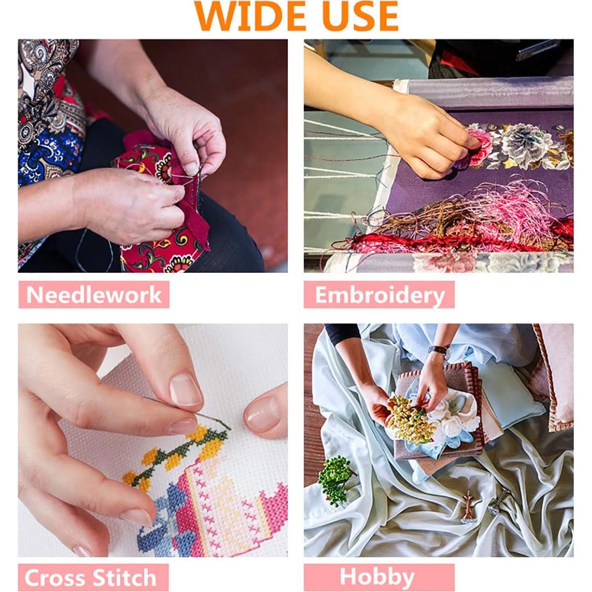 Hilo de Bordado Vilihkc 100% Algodón 100 Colores 8m