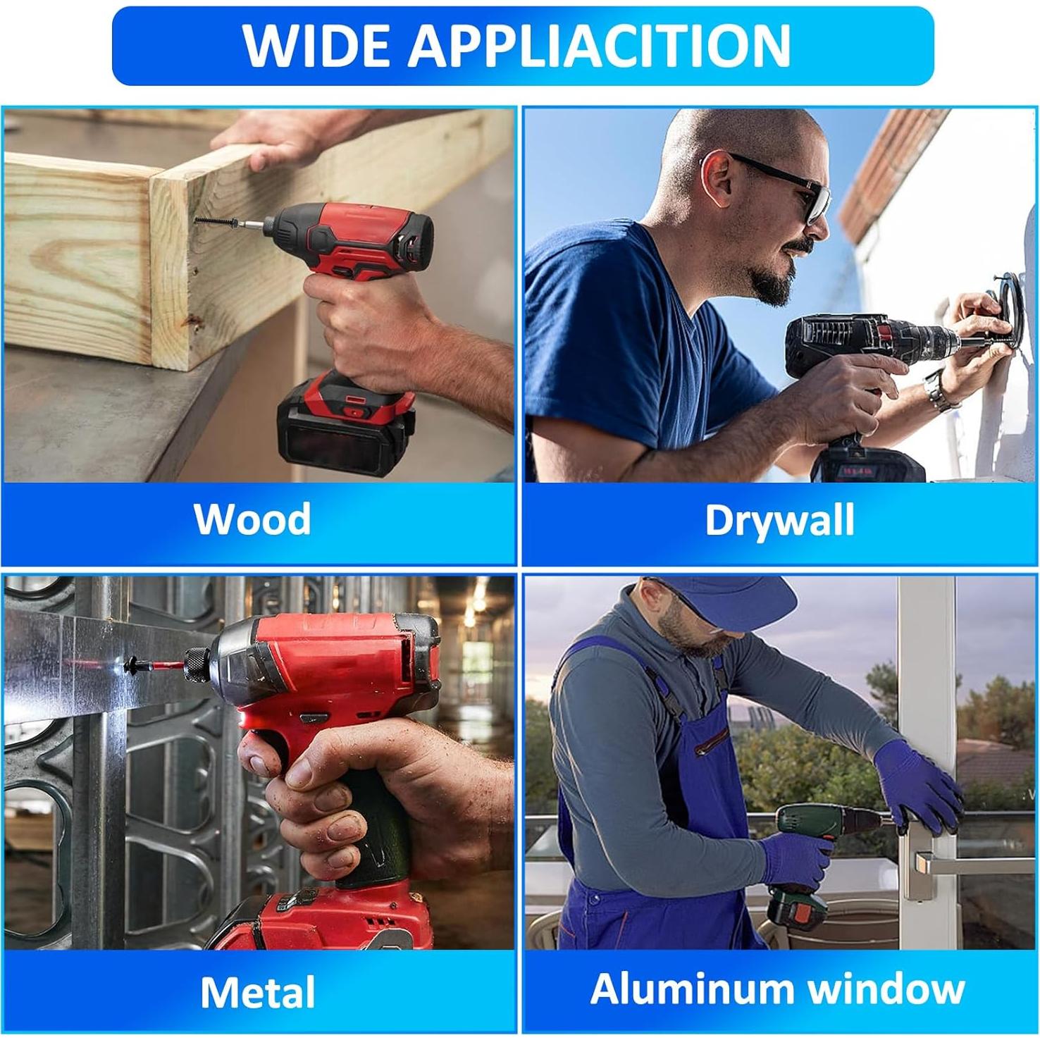 400 Tornillos Autoperforantes Negros Acero Inoxidable 410