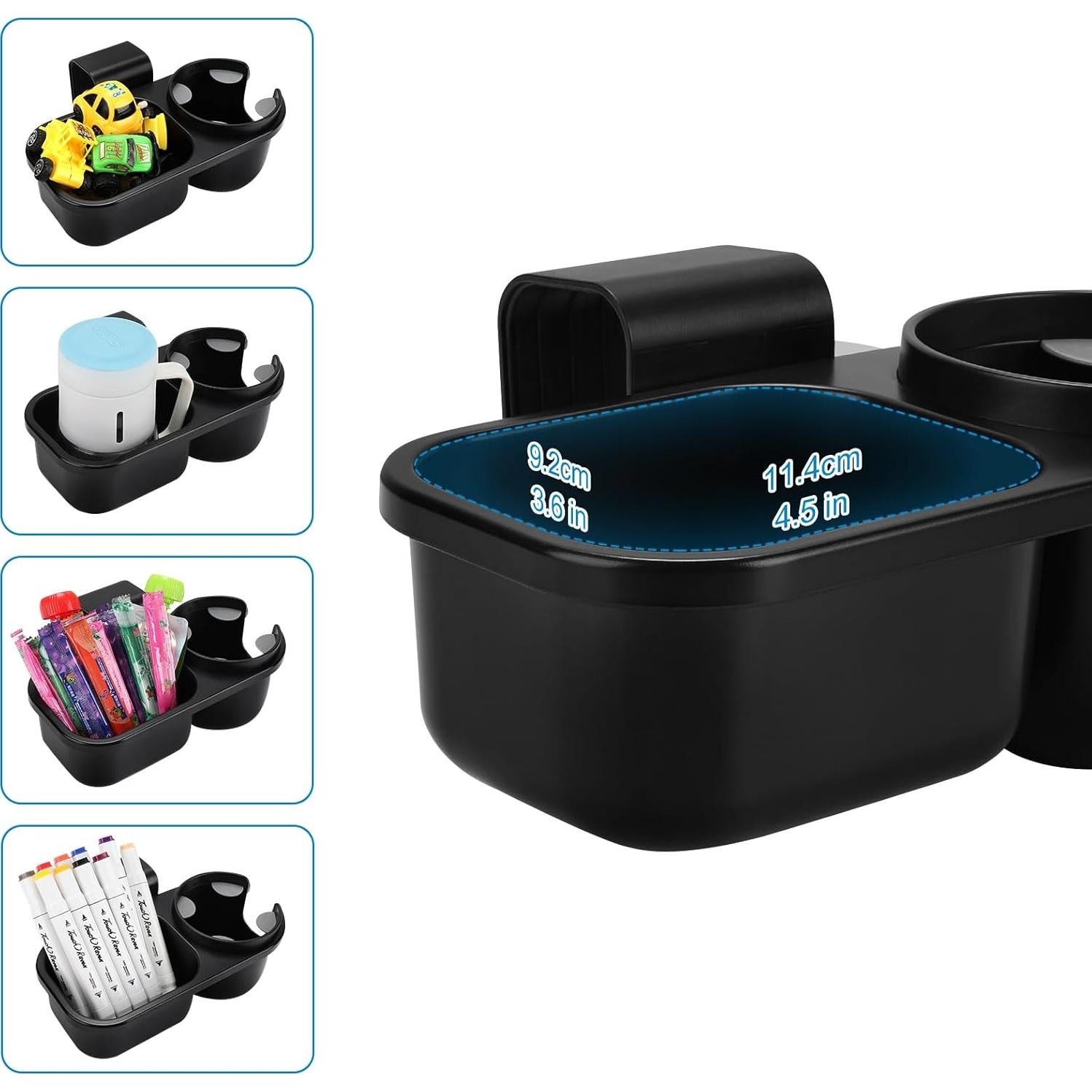 Soporte para Vaso y Bandeja de Snacks Accmor Negro Universal