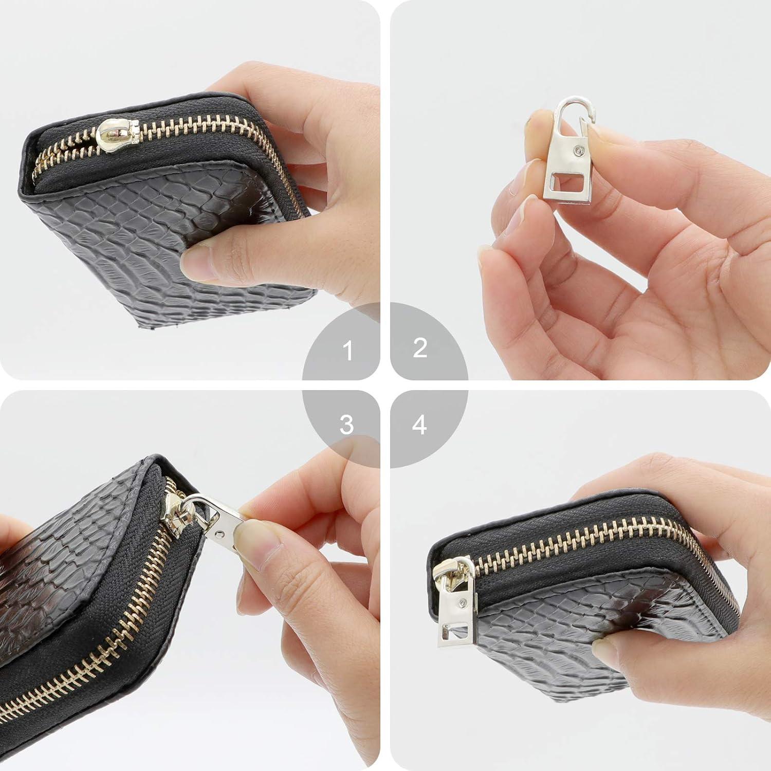 Kit de 8 Tiradores de Cremallera FENGWANGLI - Reparación Ropa y Equipaje