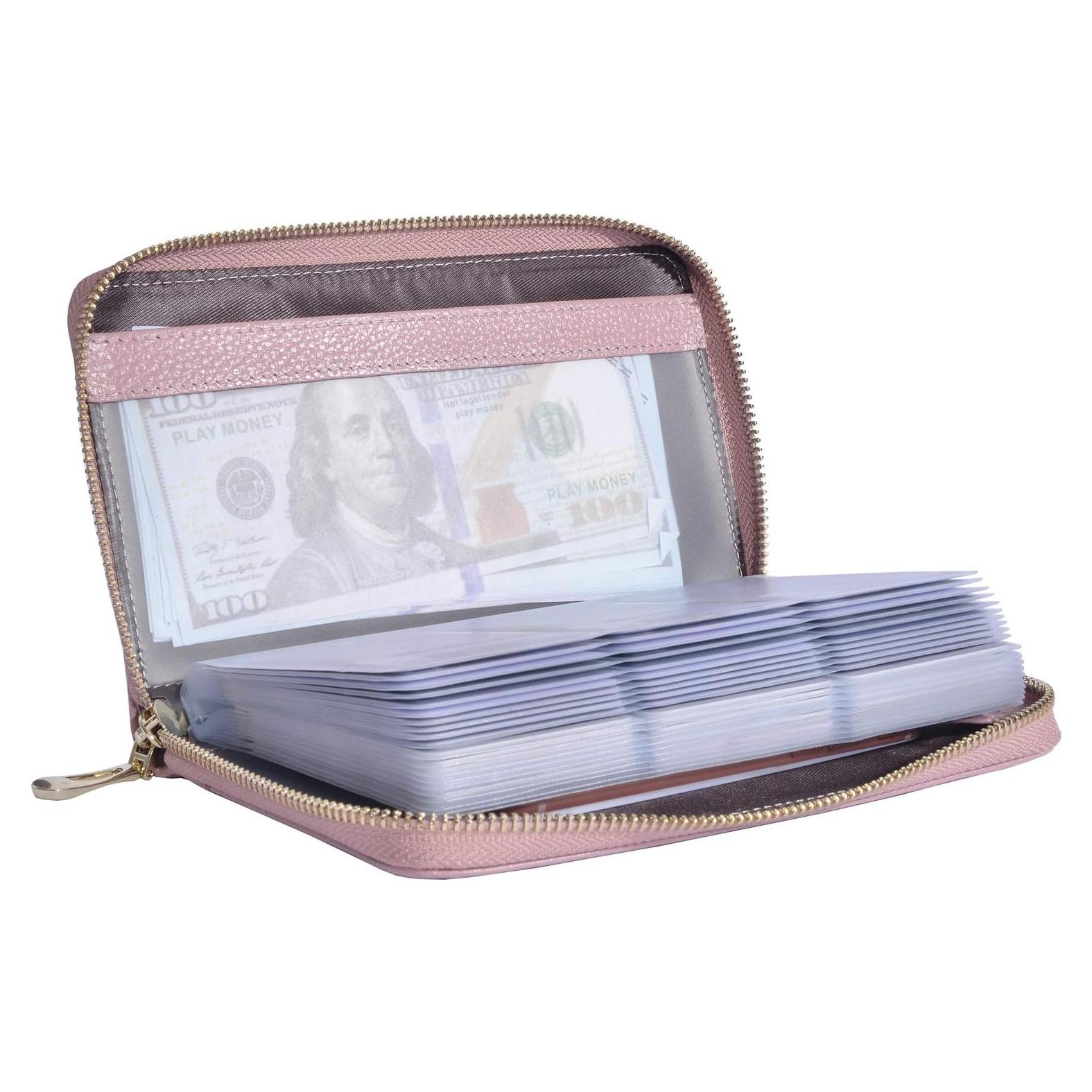 Cartera de Cuero para Mujeres Easyoulife con Bloqueo RFID