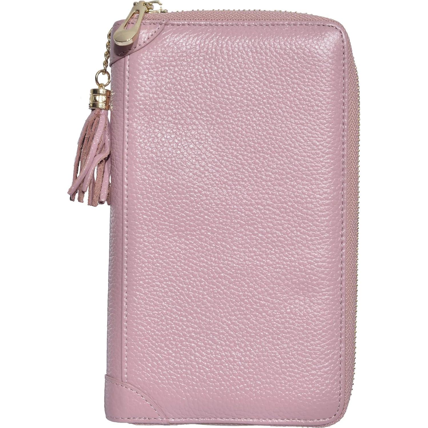 Cartera de Cuero para Mujeres Easyoulife con Bloqueo RFID