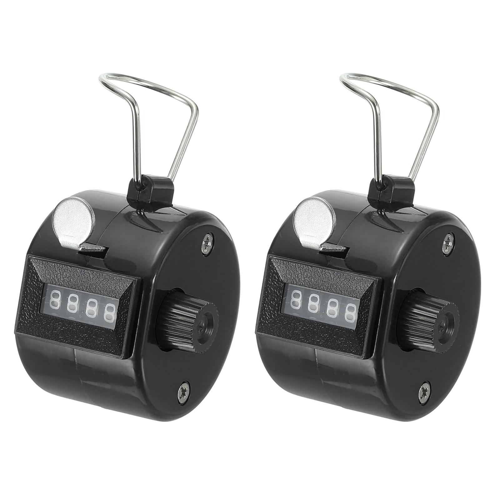 Contador Clicker Mecánico PATIKIL 9999 Tally Negro 2 PCS