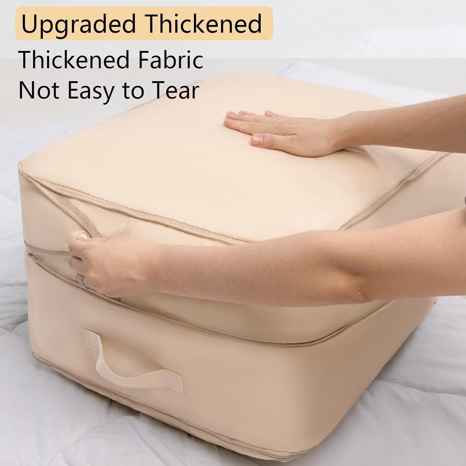 Bolsas de Compresión HAIKYPO 2 Paquetes X-Large Beige