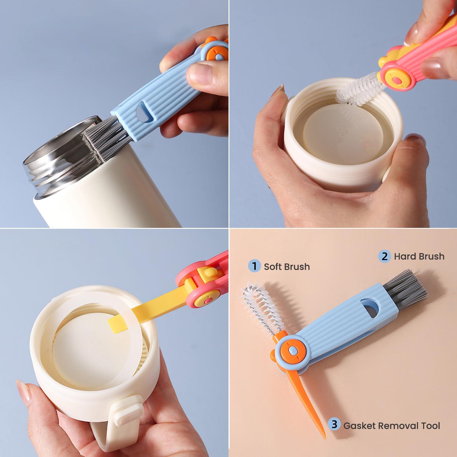 Juego de Cepillos para Biberones Ariseno 4 en 1 Libre de BPA