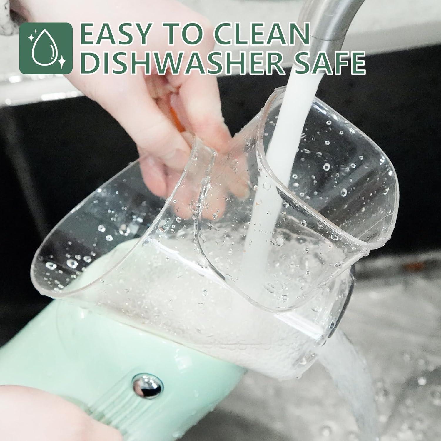 Rallador de Queso Rotatorio PDAENLKY 5 en 1 Verde con Succión