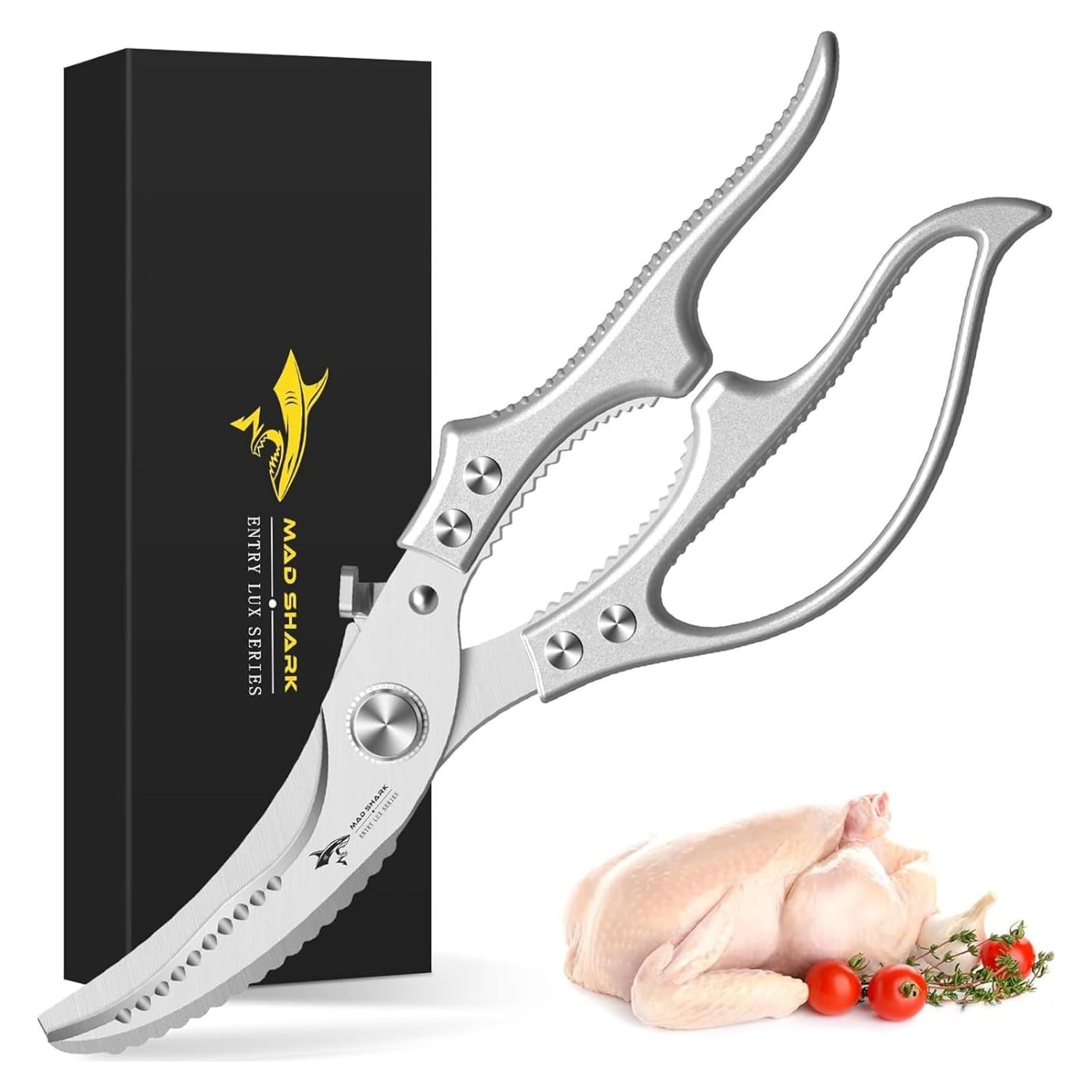 Tijeras de Cocina MAD SHARK Multifuncionales 0.46kg Gris