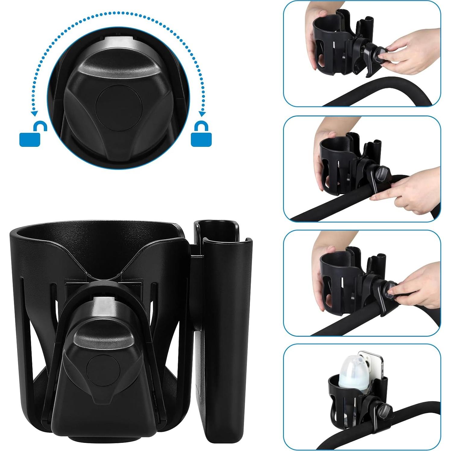 Soporte para Taza y Teléfono Accmor AC8496, Ajustable 360°