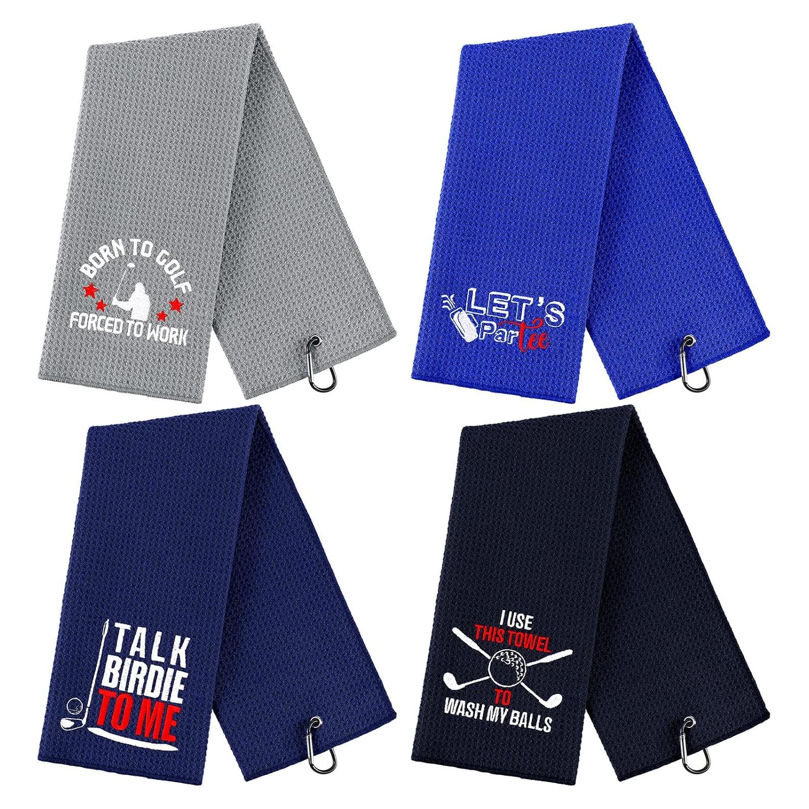 Toallas de Golf Hosuly 4 Pcs Microfibra 60x40 cm