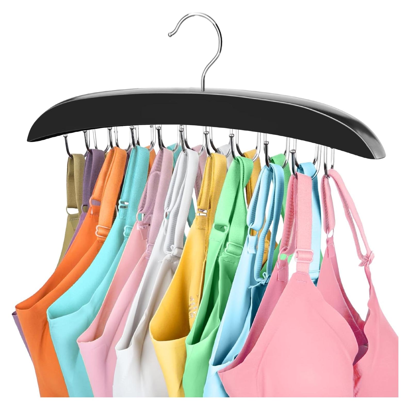 Organizador de Sujetadores Plegable YYILIS Negro 20 Ganchos