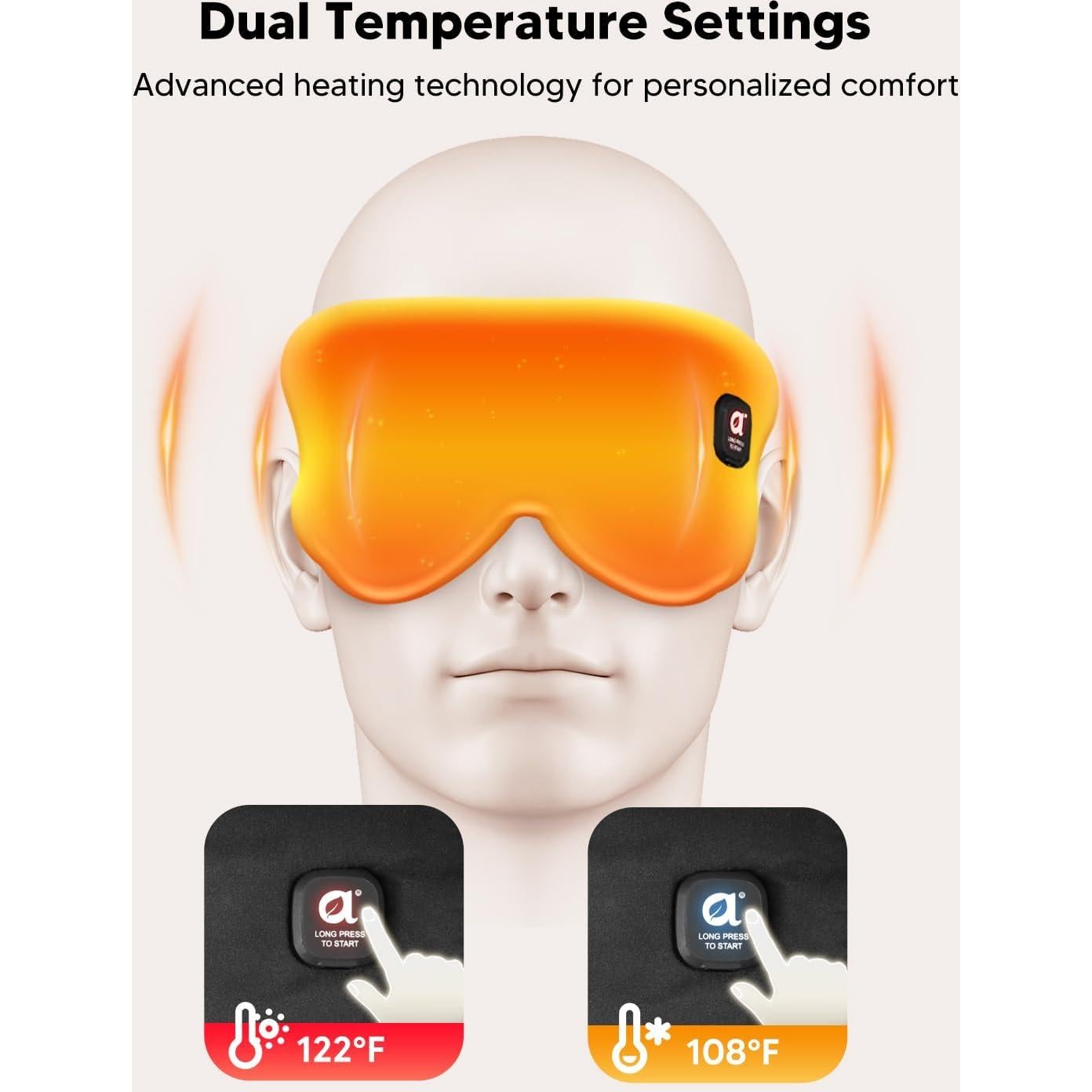 Máscara Ocular Calentada Arboleaf ME10A para Ojos Secos