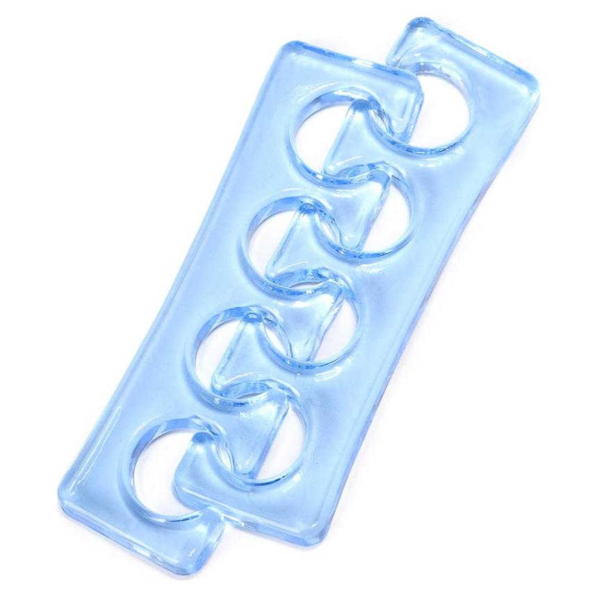 Separadores de Dedos de Silicona NAILART para Pedicura Azul