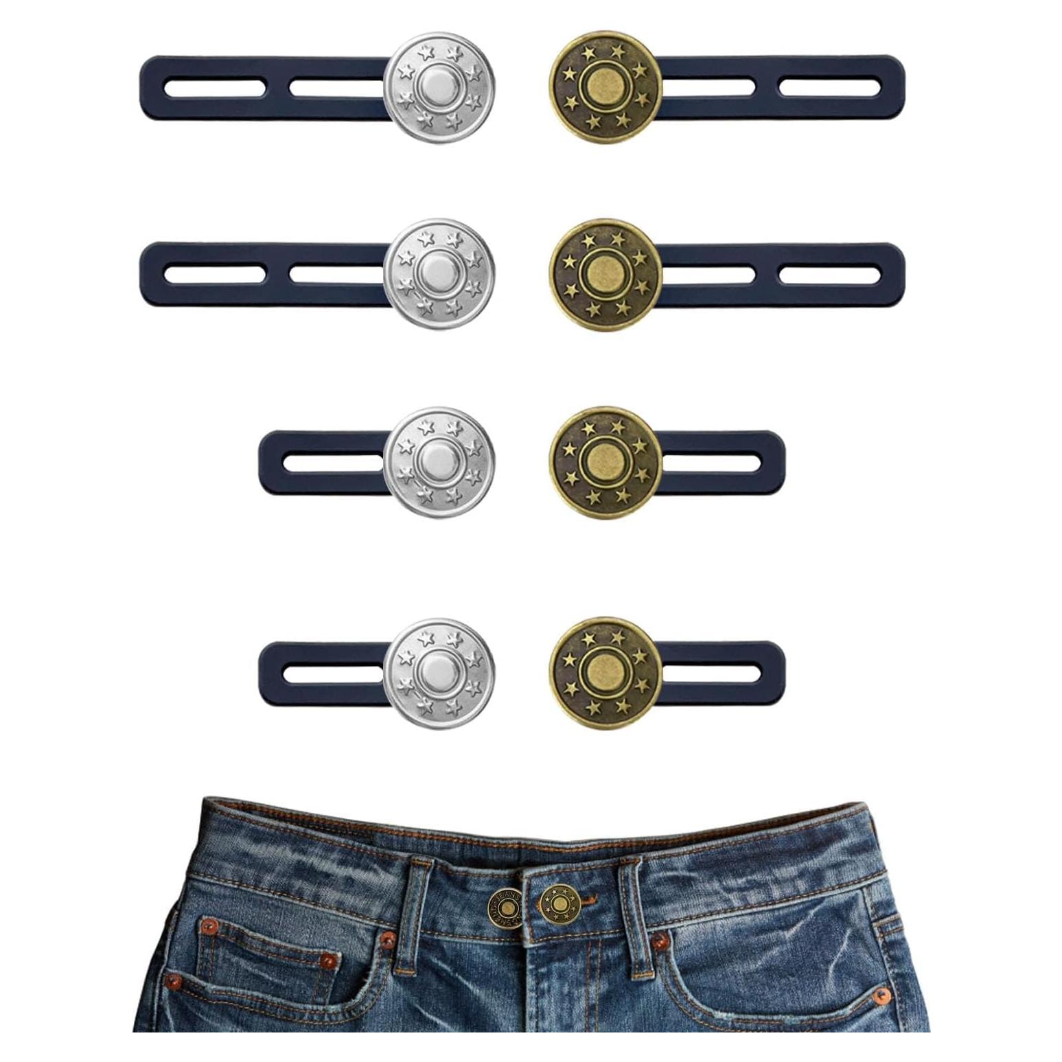 Extensores de Cintura para Pantalones Keepsweat 8 Piezas Ajustables