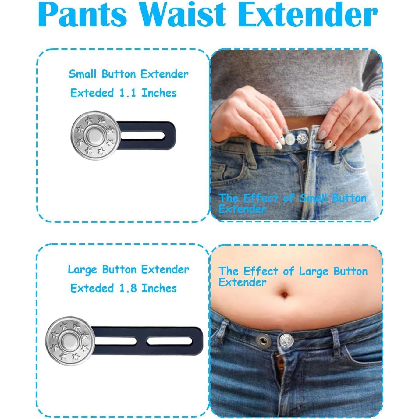 Extensores de Cintura para Pantalones Keepsweat 8 Piezas Ajustables