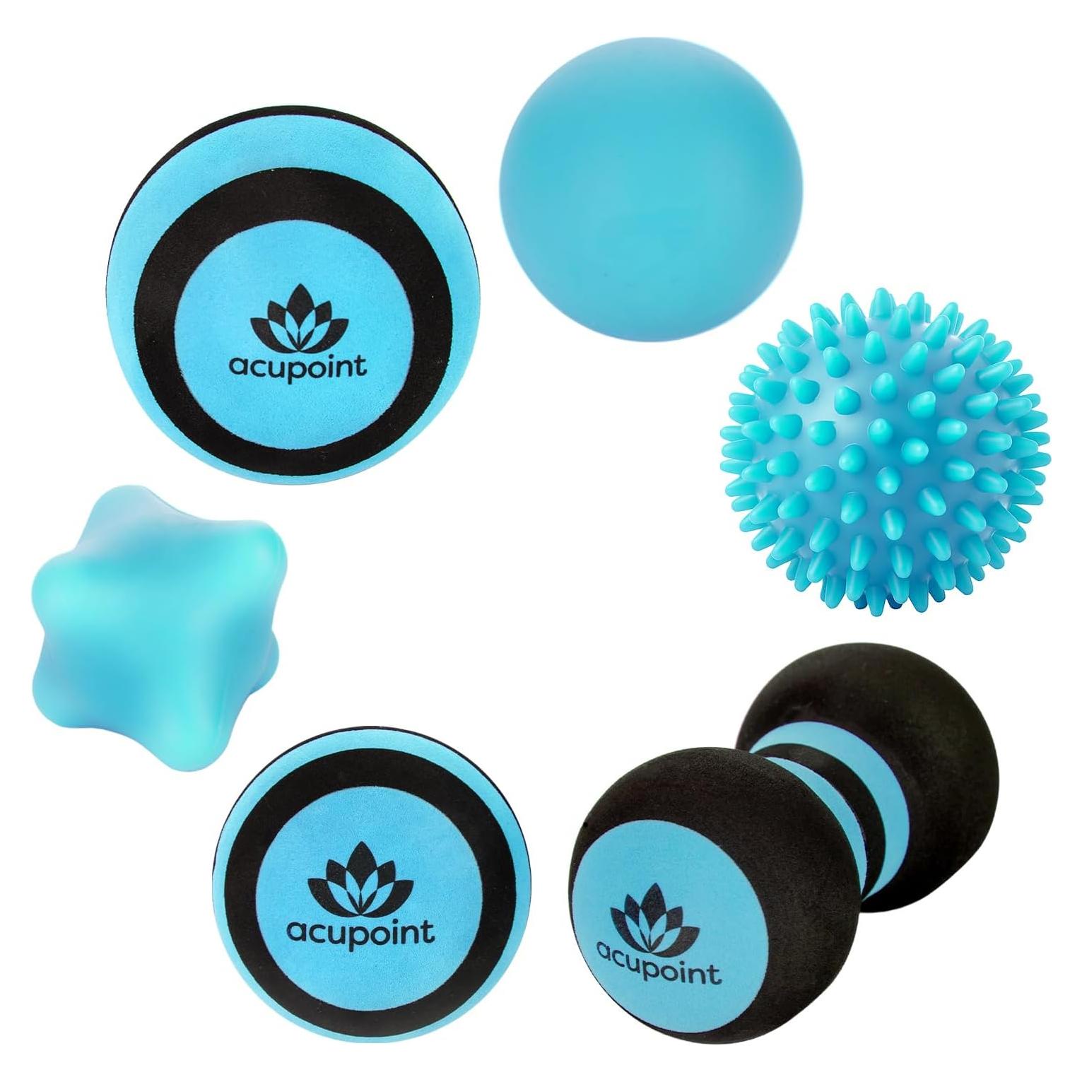 Juego de Pelotas de Masaje Acupoint - 6 Piezas para Alivio Muscular