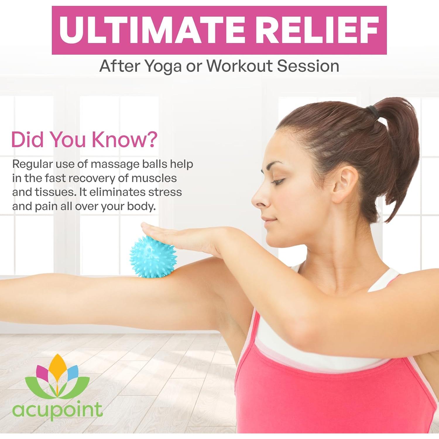Juego de Pelotas de Masaje Acupoint - 6 Piezas para Alivio Muscular