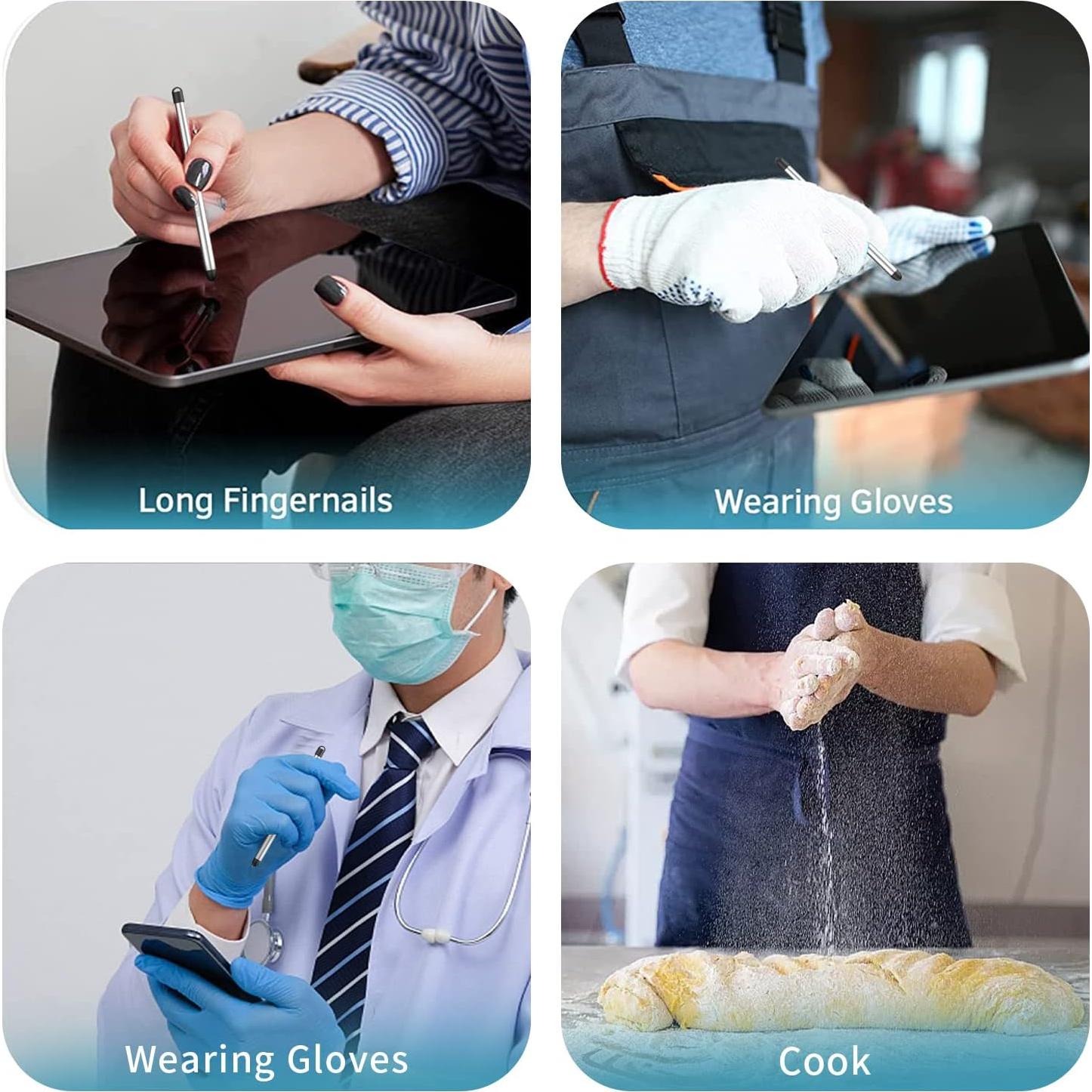 Lápiz Stylus Capacitivo LIULANZ Negro con Ranura para Bolígrafo