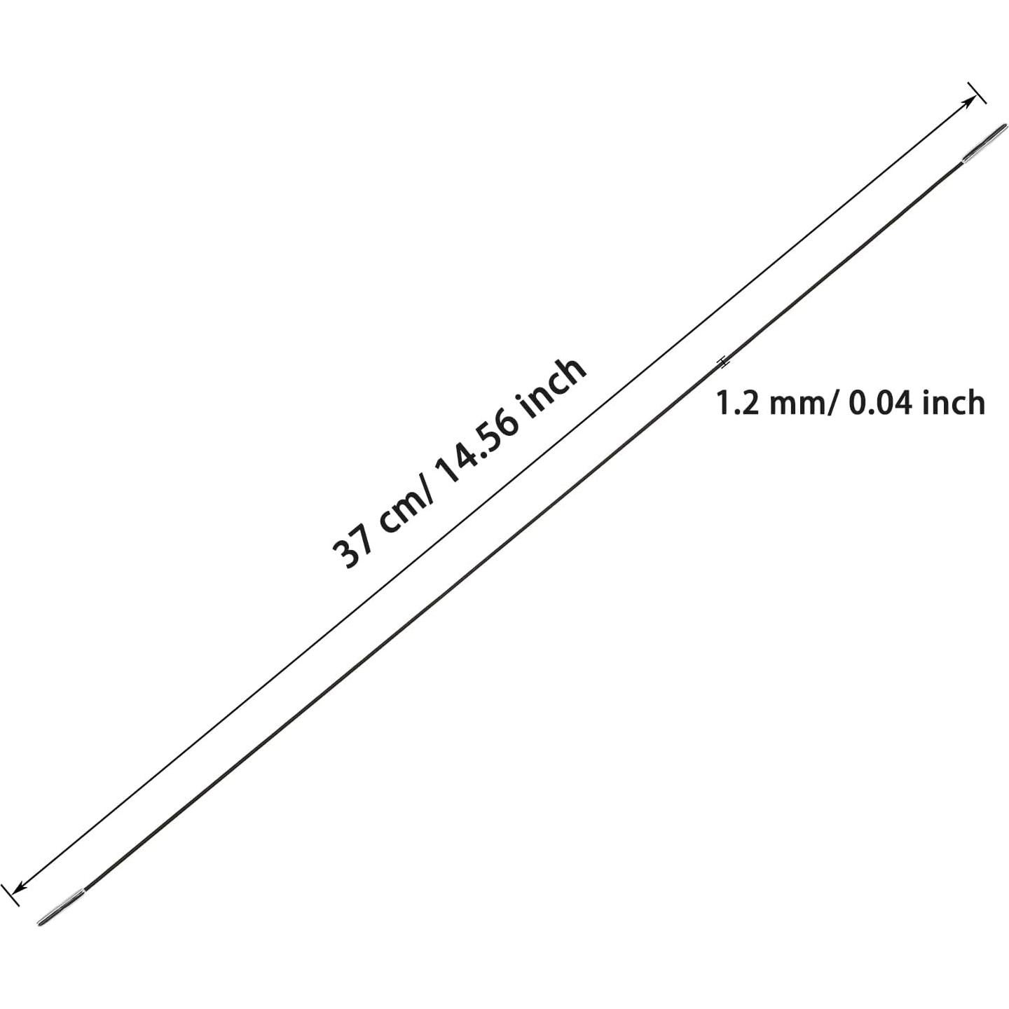 Cuerdas Elásticas con Extremos de Metal ONLYKXY 30pcs 37cm