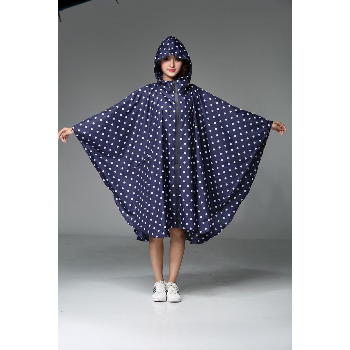 Poncho de Lluvia para Mujeres Freesmily Talla Única Impermeable