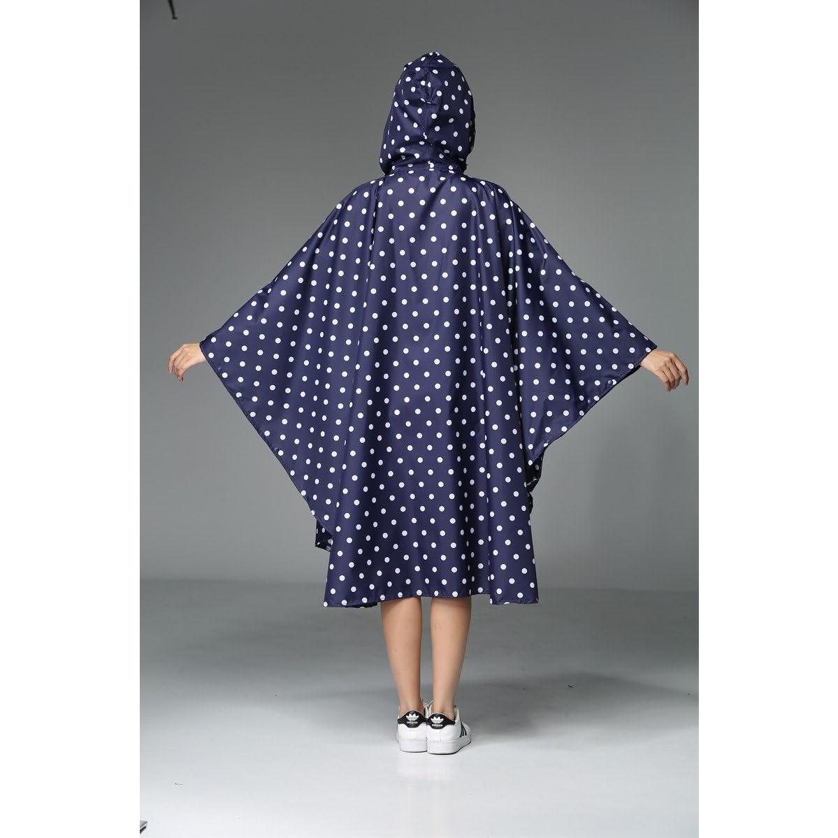 Poncho de Lluvia para Mujeres Freesmily Talla Única Impermeable