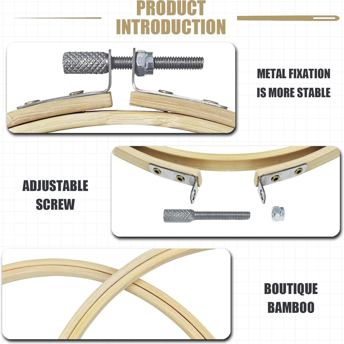 Set de 12 Aros de Bordado 8 cm GCVOPTON para Manualidades