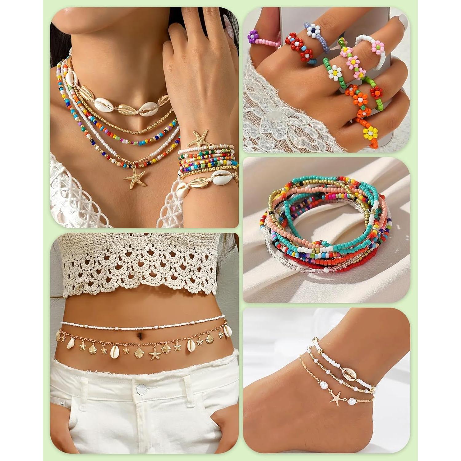 Kit de cuentas de vidrio 3 mm ClaBead 10000 piezas 24 colores