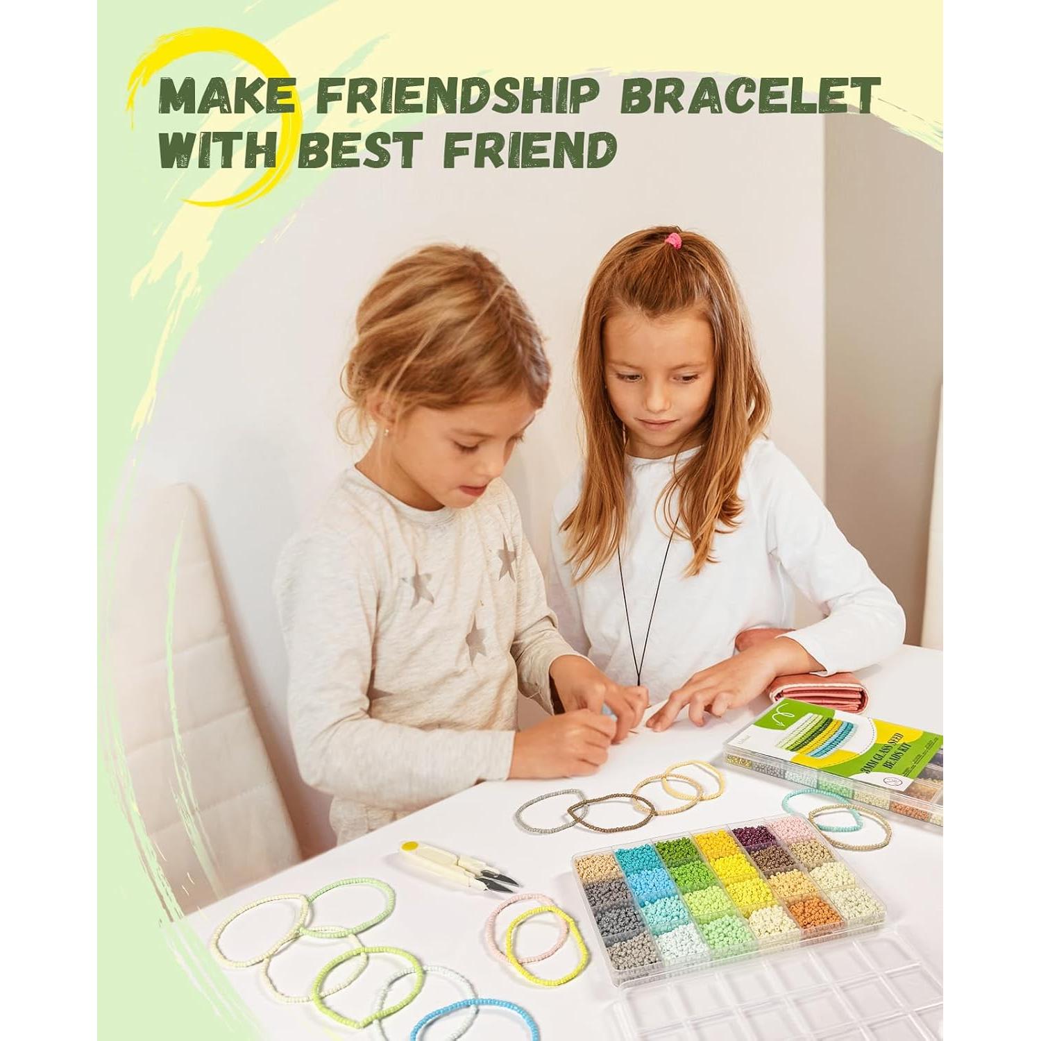 Kit de cuentas de vidrio 3 mm ClaBead 10000 piezas 24 colores