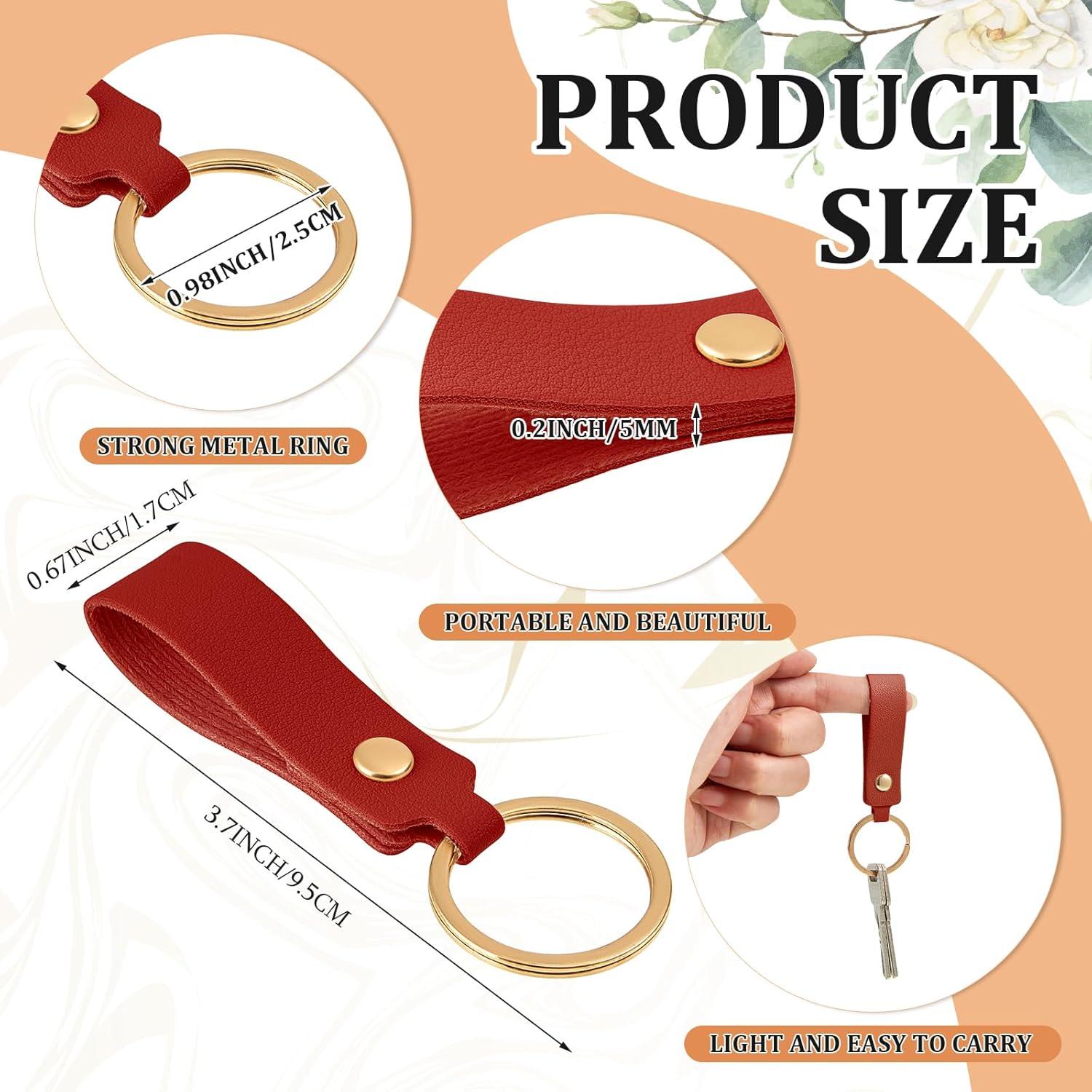 Llavero de Cuero PU Multicolor 50 Piezas para DIY